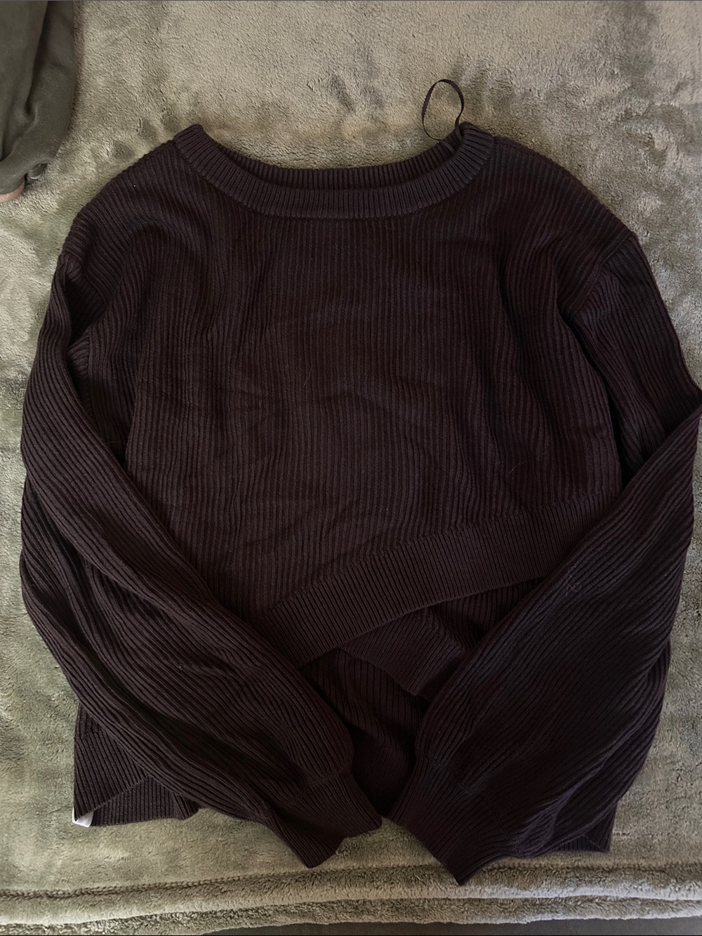 LULULEMON reversible crossover sweater in espresso